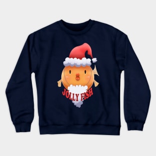 Jolly Fish Christmas pun Crewneck Sweatshirt